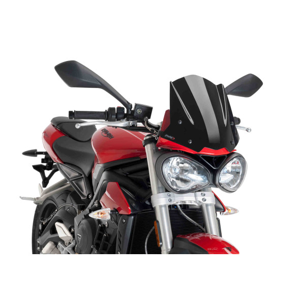 Puig Puig sport screen | black (opaque) | triumph street triple 765 s 2017>2019